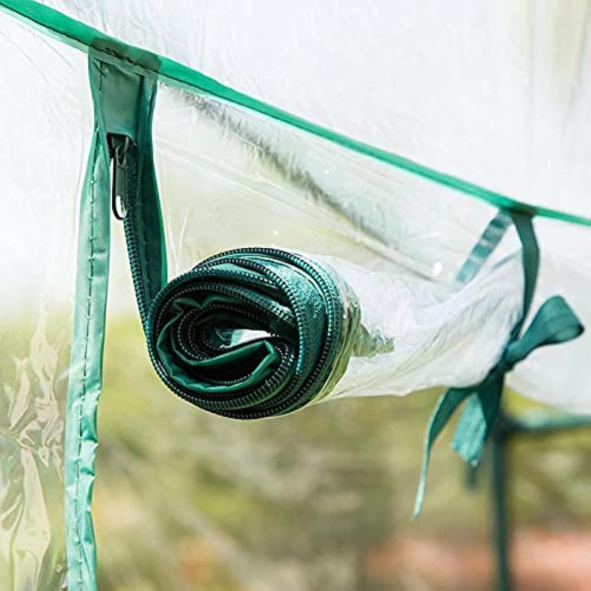 Cubierta de plástico para invernadero, cubierta de invernadero, cubierta para invernadero, tomate, invernadero, impermeable, película de repuesto transparente, PVC, 143 x 143 x 195 cm (B: 143 x 143 x