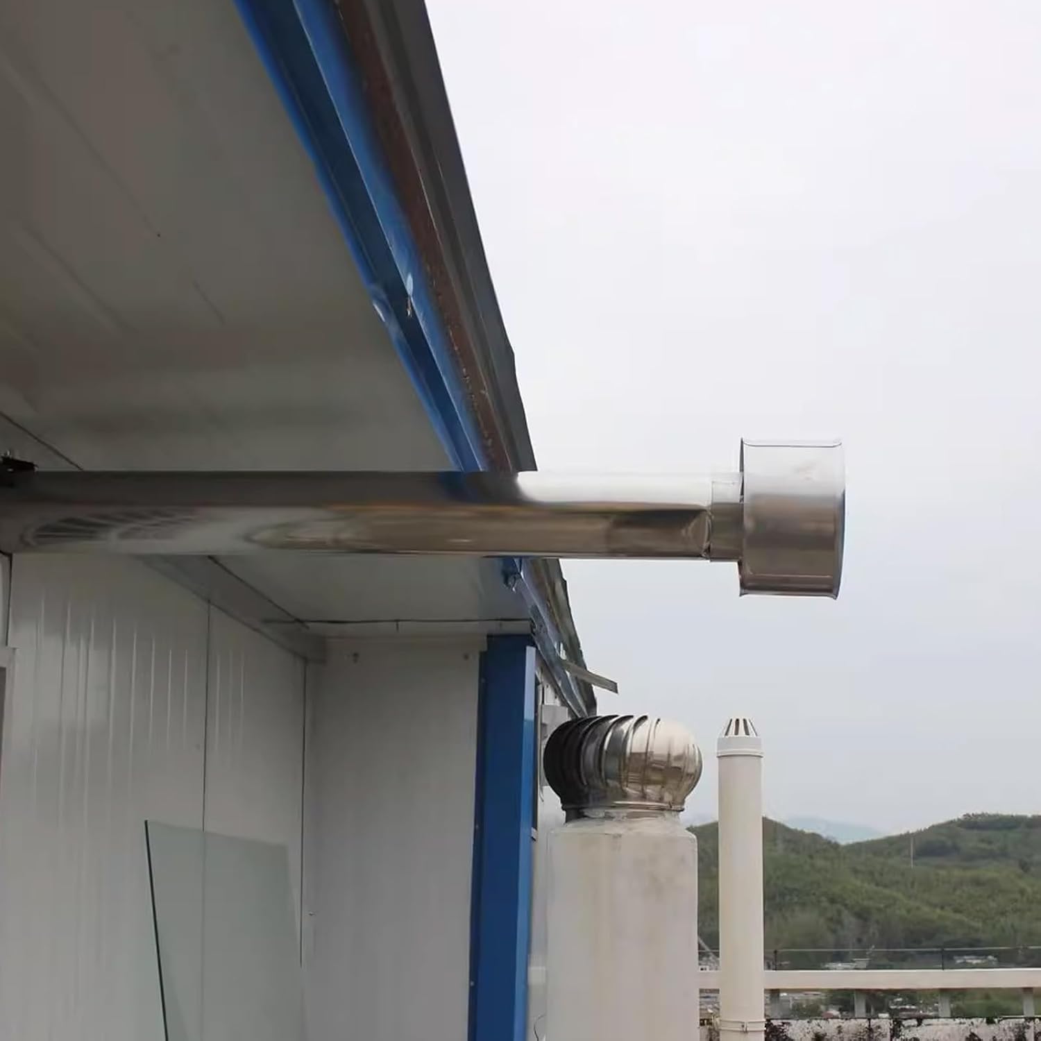 Chimney Caps - Chimney Cover Outside, Outdoor Roof Stove Pipe Cover, Chimney Rain Cap Stainless Steel, Outdoor Ventilation Exhaust Vent Cap, for Various Pipe Sizes(210mm/8.3in)