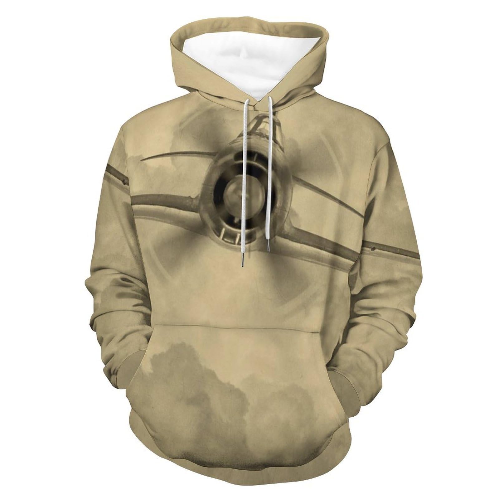 BHTGTRFDTD Sweatshirts Plane Men's Hoody Hoodies Pullover Pockets