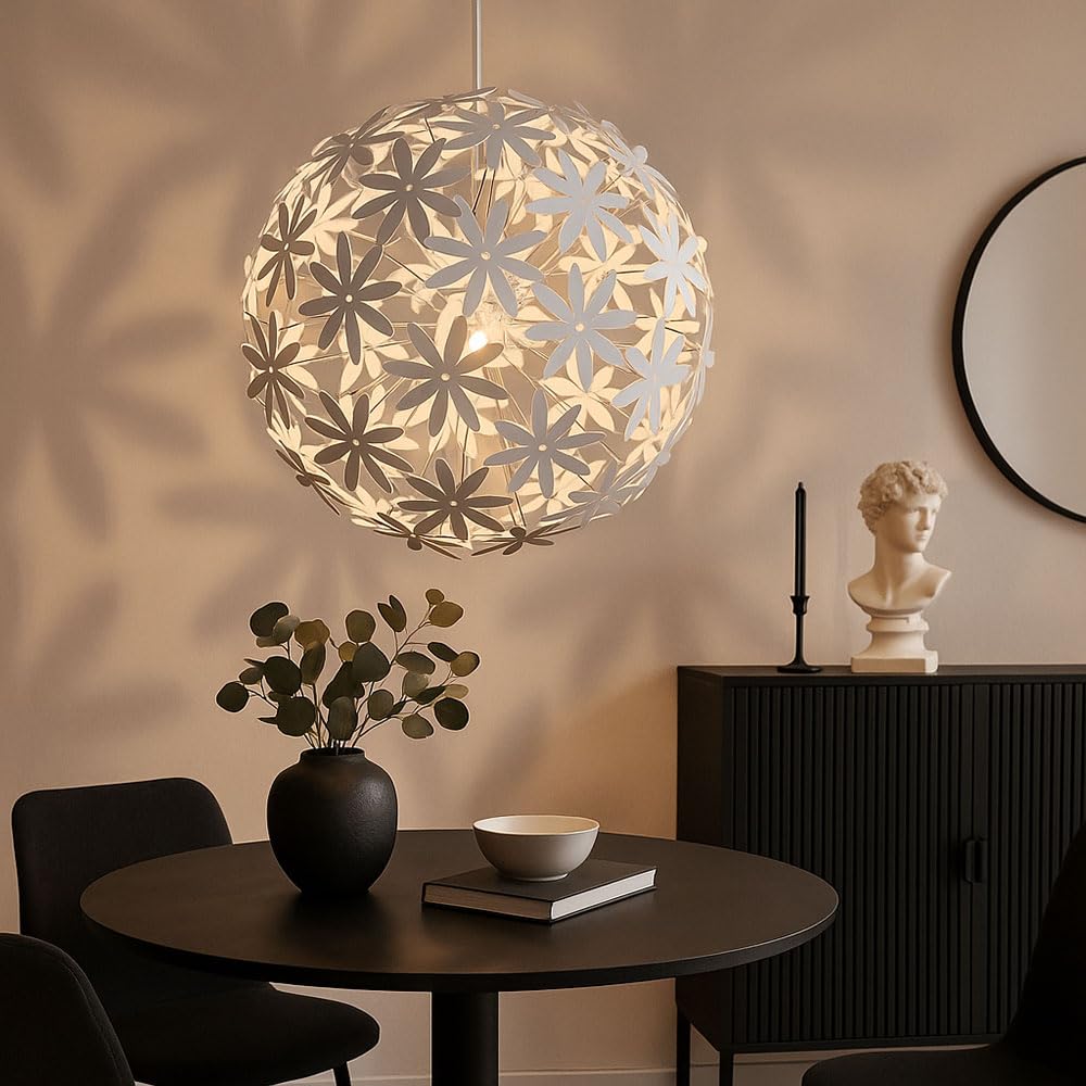 Pendel Leuchte Beleuchtung Hänge Lampe Blüten Strahler im Set inklusive LED Filament Leuchtmittel