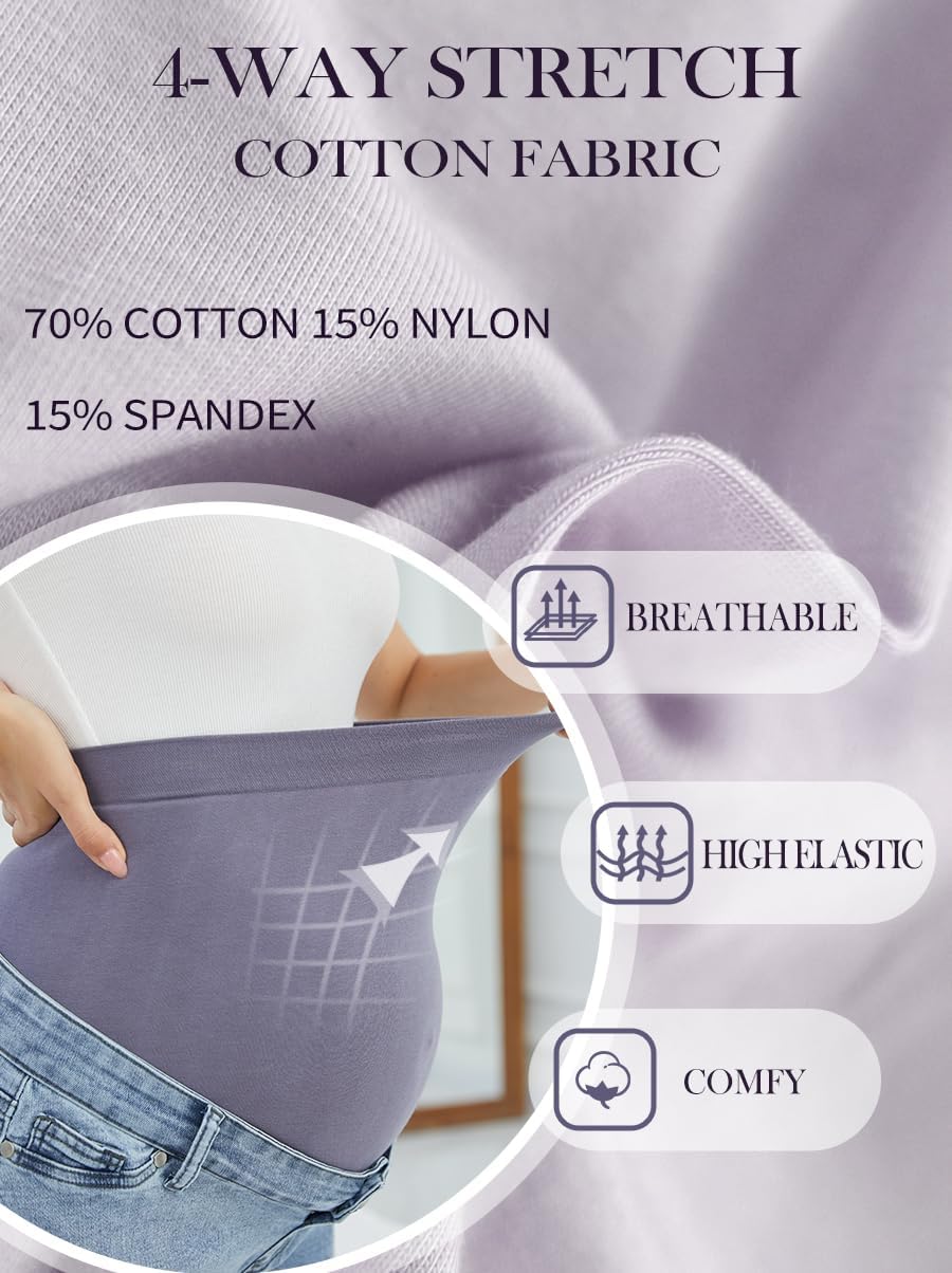 OVRUNS Maternity Jeans Straight Leg Denim Maternity Pants Stretchy Over Belly Pregnancy Jeans for Women - Image 4