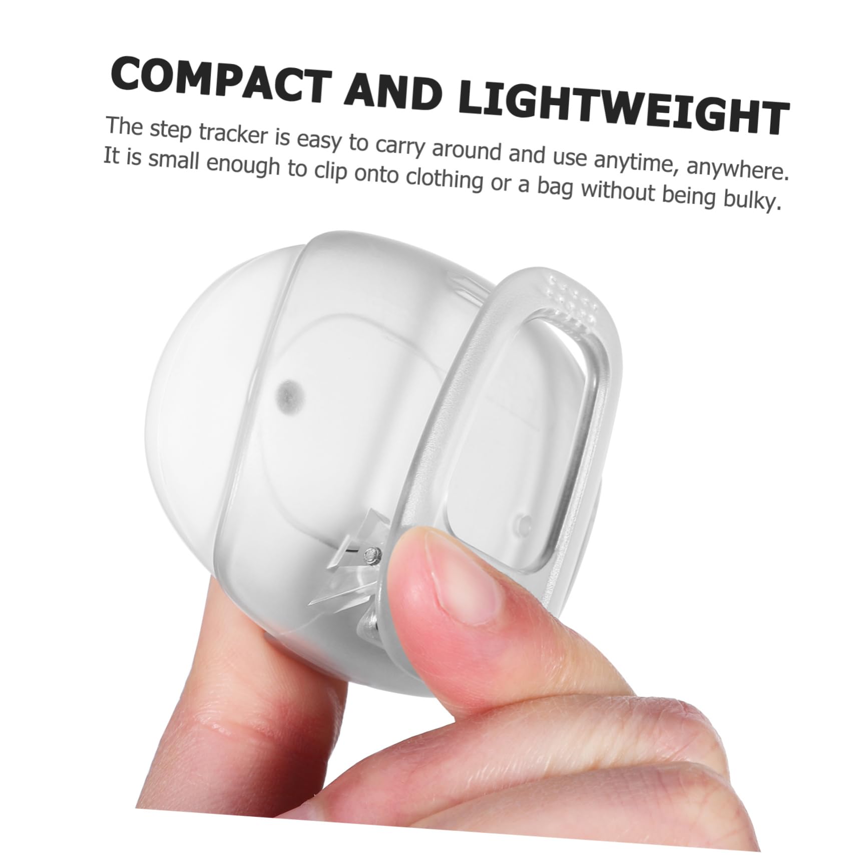 Happyyami Clip Step Counter for Seniors Accurate Silent Pedometer with Screen Lightweight Design for Walking and Climbing Easy to Carry and Use