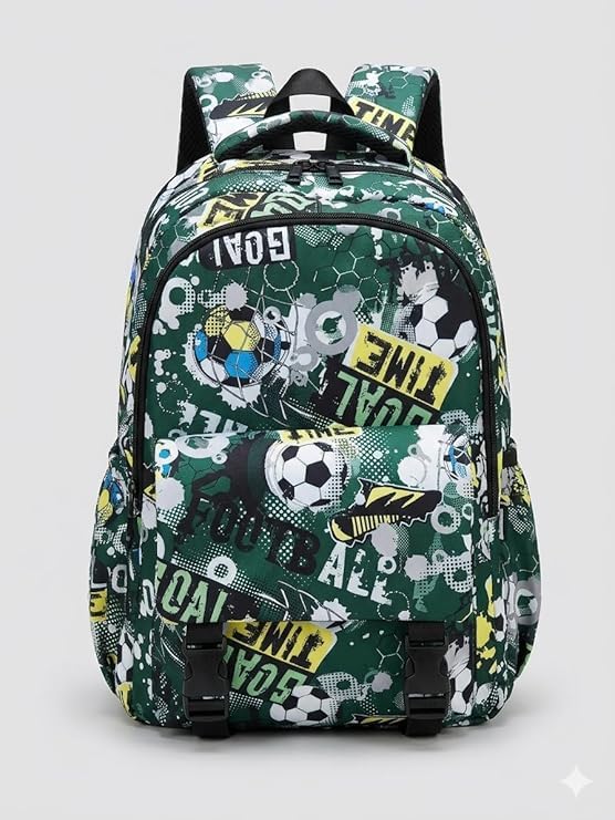 shree technesh Sporty School & College Backpack with Laptop Compartment for Boys & Girls (12+ Years) | Lightweight Water-Resistant Bag for School, College & Travel | 3 Compartments, Bottle Pocket-picture-49