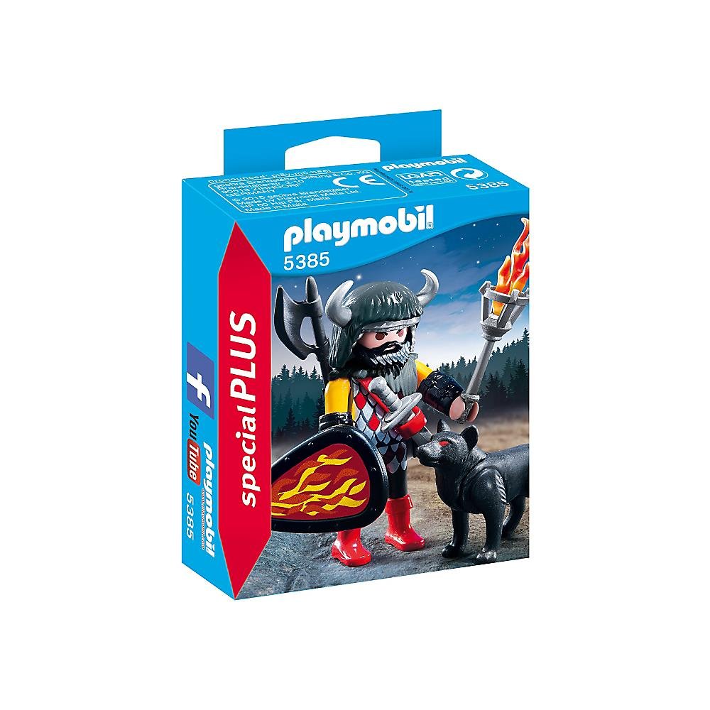Playmobil 5385 Special Plus Wolf Warrior, Fun Imaginative Role-Play, PlaySets Suitable for Children Ages 4+