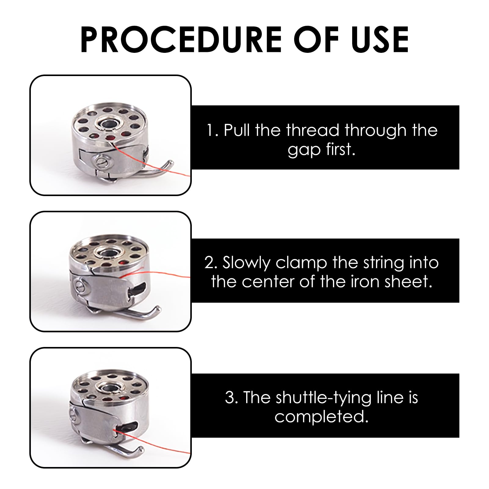 Capsula Porta-Spolina Macchina Cucire - Acciaio Inox, Universale Per Singer, Brother - Foto 2