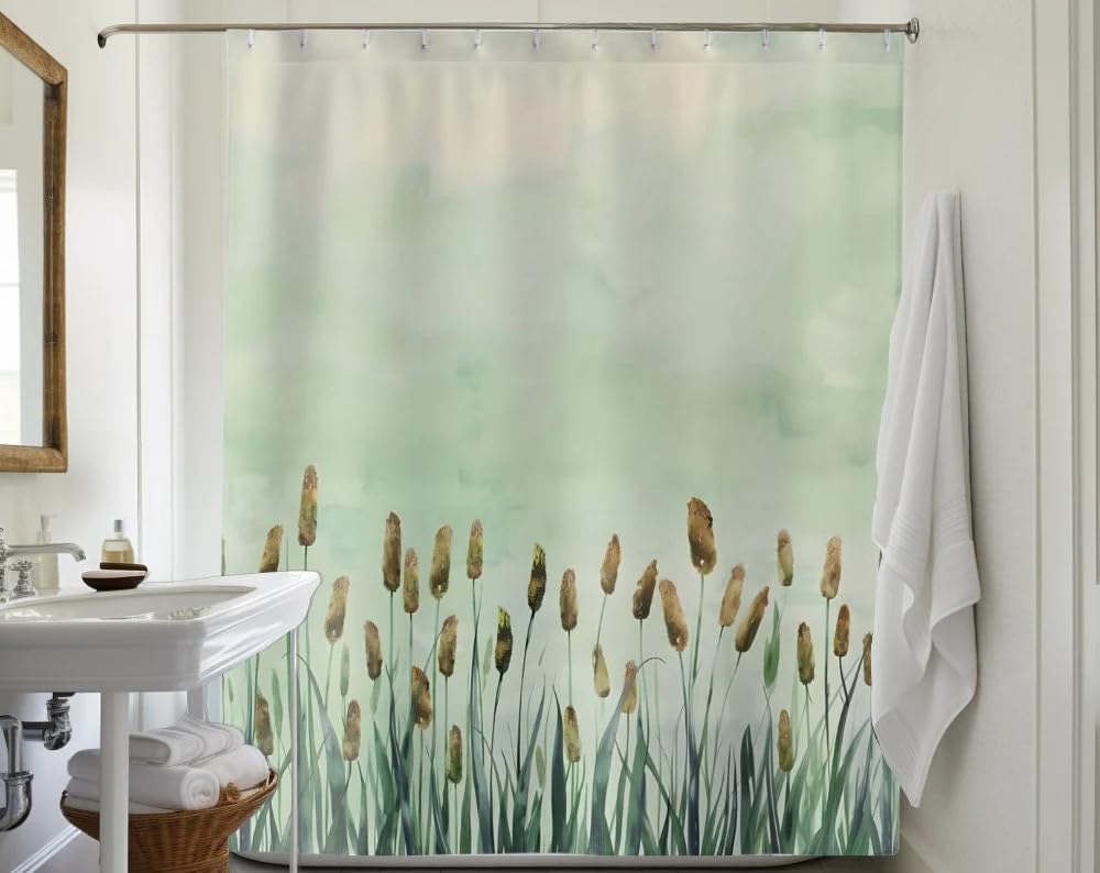 Rideau de douche hydrofuge et lavable en machine de 160 x 160 cm