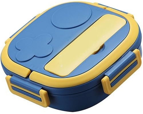 Miniatura 9 de Lonchera dividida de gran capacidad con material de acero inoxidable, contenedor de alimentos con múltiples compartimentos para el hogar al aire