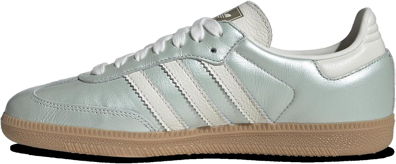 adidas Women's Samba Trainers, Silver Metallic Black Rubber, 37 EU