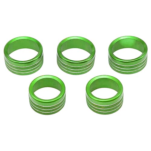 Miniatura 8 de Accesorios para Dodge Ram 2018-2021, cubierta de perilla de control de aire acondicionado, interruptor de consola central (rojo)