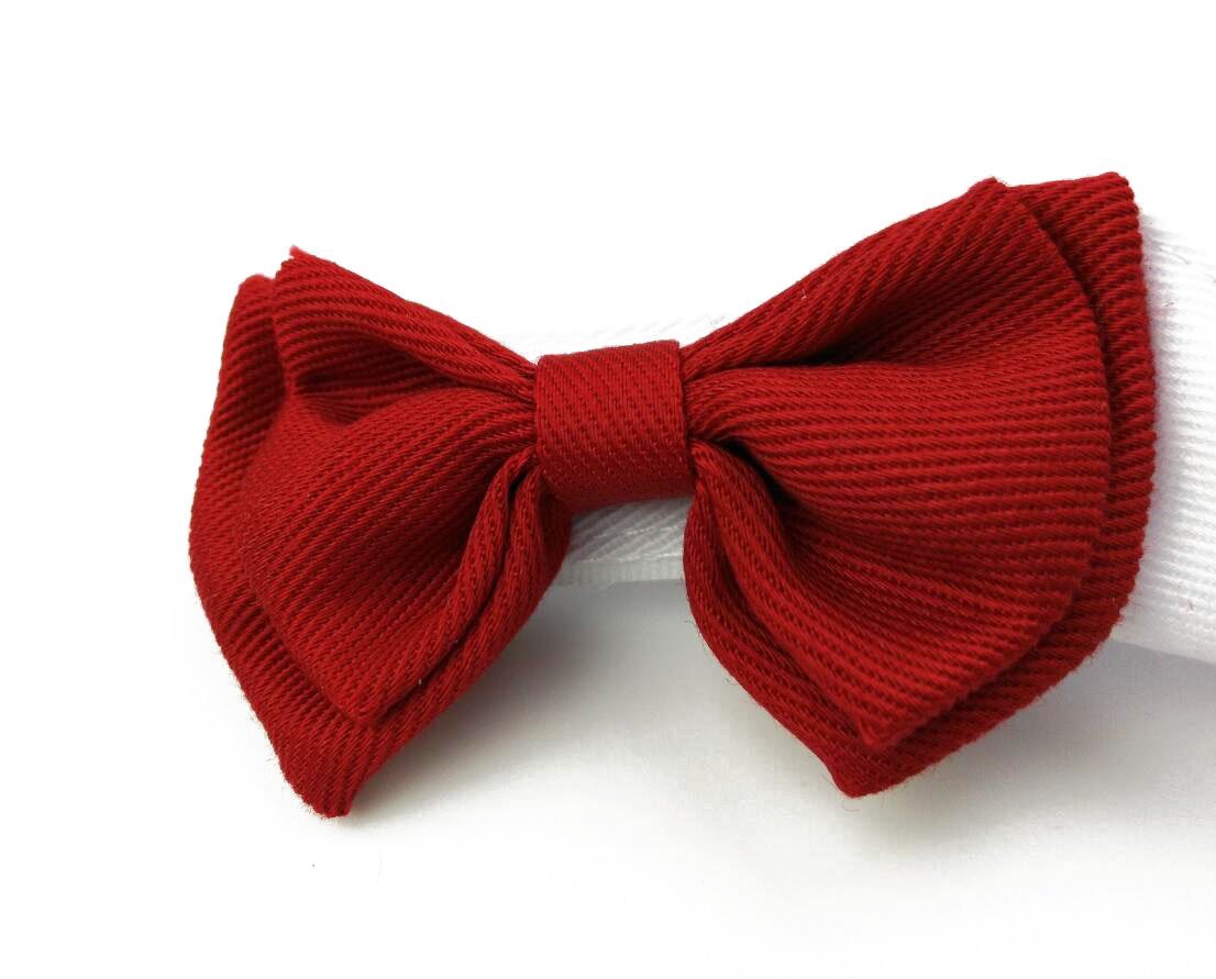 2 Pezzi Piccolo Cane Gatto Cotone Collare Regolabile Cravatta a Farfalla Animale Domestico Formale Bowknot (S)