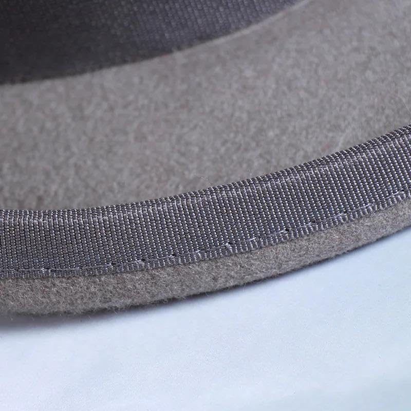 Wool Flat Top Hat For Adults Vintage Fedora Cap Gentleman Magician Dress Up Party Costume Accessory