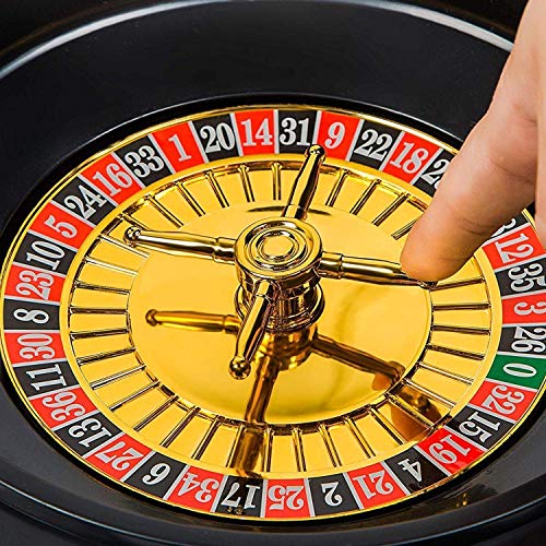 Image of Go Hooked Roulette Drinking Game Set with 16 Black & Red Shot Glasses, Casino Gambling Party Games for Adults