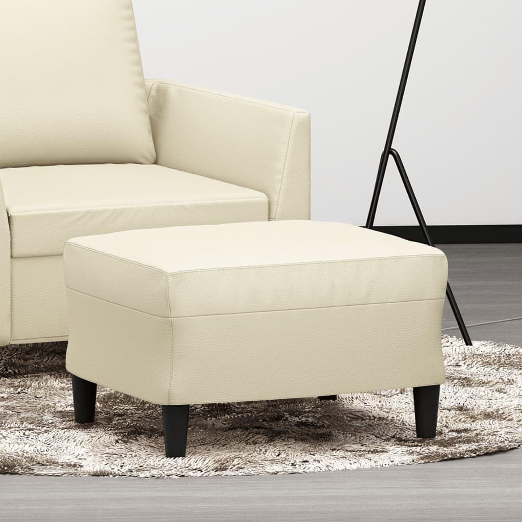 pouffe contenitore,pouf contenitore rotondo,pouf,Poggiapiedi Crema 60x50x41 cm in SimilpelleGeeignet für Wohnzimmer, Schlafzimmer, Bad
