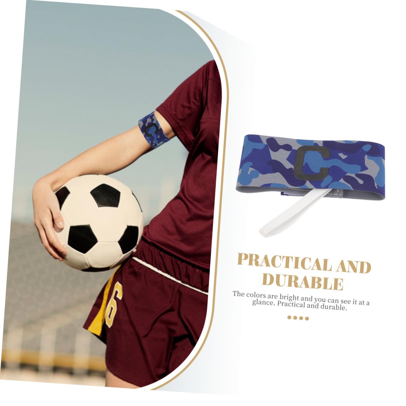 ifundom Brazalete De Equipo De Futbol Brazalete Elástico De De Fútbol Brazalete Deportivo Ajustable Brazalete De Fútbol Ajustable Brazalete Profesional