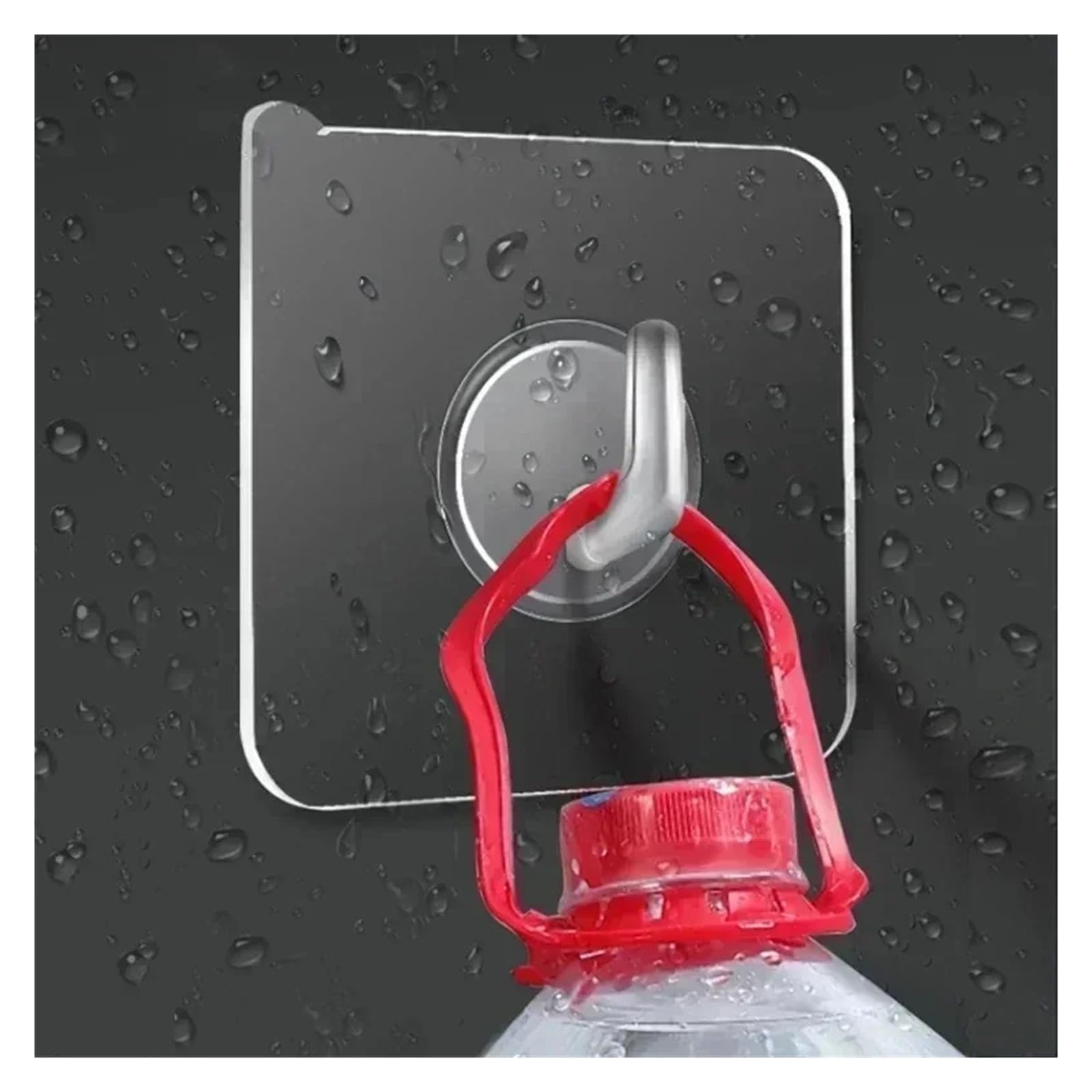 Gancho Autoadhesivo for Puerta Transparente, Gancho de Pared for niños, Estante de Carga Pesada, Cocina, baño, Toalla, Llavero, 5/10/20/30 Uds.