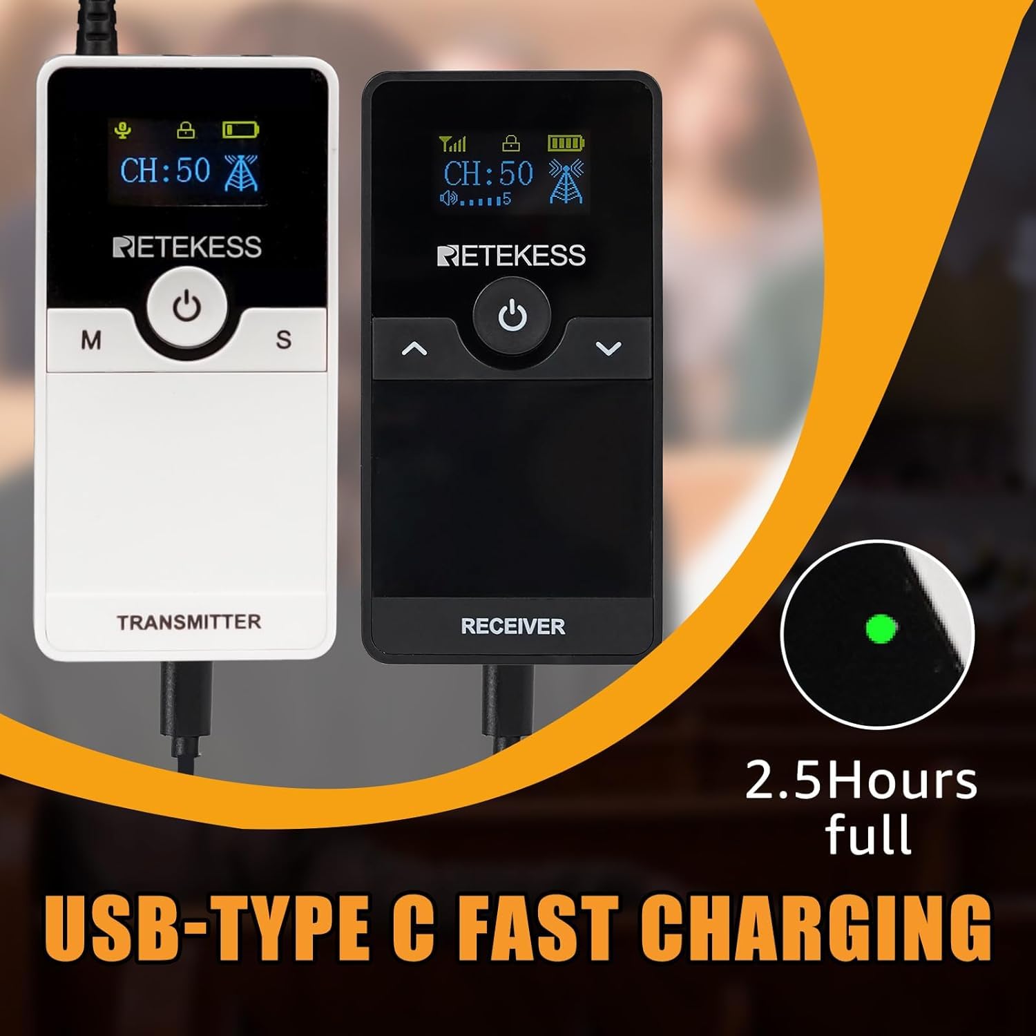 Sistema Di Guida Turistica Senza Fili Retekess TT116 - Microfono Con Ricevitori Per Tour - Foto 13