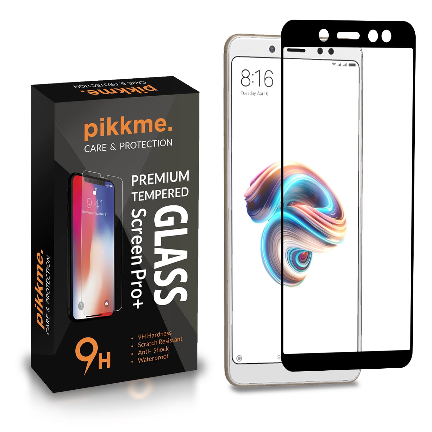 Pikkme Tempered Glass Screen Protector for Redmi Note 5 Pro Edge to Edge Coverage with Easy Installation kit (B0CNZSXD6D) Amazon Price History, Amazon Price Tracker