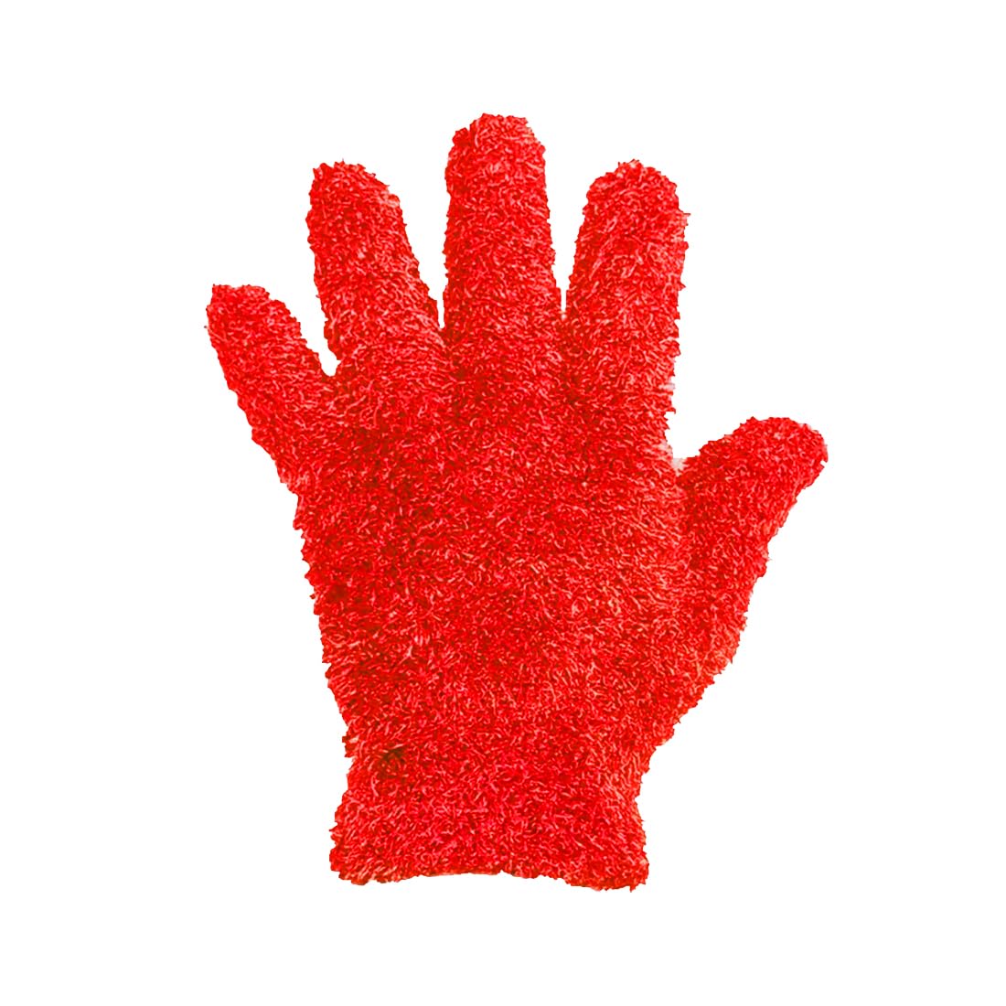 Fairy Trendz Women's Red Stretchy Warm Feather Gloves Soft Winter Gloves Full Finger Fluffy Thermal Gloves ( One Size)