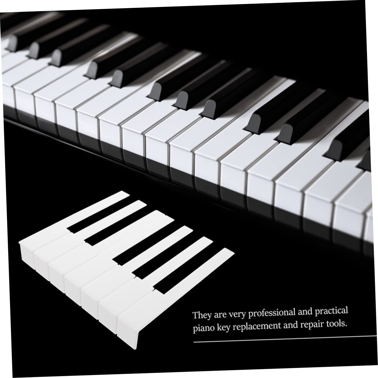BESTonZON 52pièces Restauration Touches Blanches Piano Kit Pratique Réparation Clavier Accessoires pour Musiciens BESTonZON 52pièces Restauration Touches Blanches Piano Kit Pratique Réparation Clavier Accessoires pour Musiciens