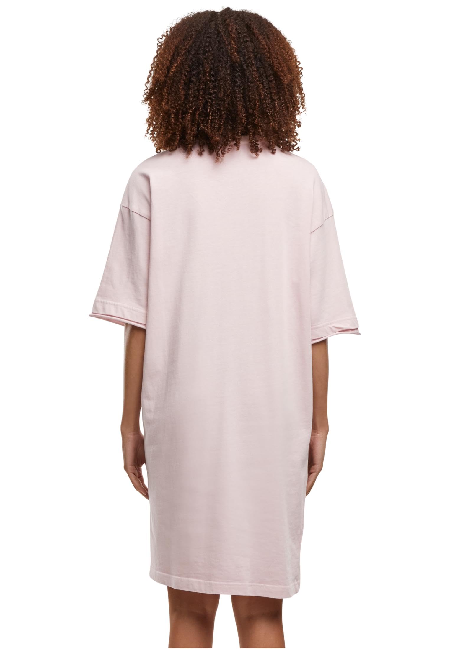 Urban Classics Damen Kleid Ladies Washed Jersey T-Shirt Dress, Damen-T-Shirt-Kleid aus gewaschenem Jersey, lockere Passform, Größen XS - 5XL