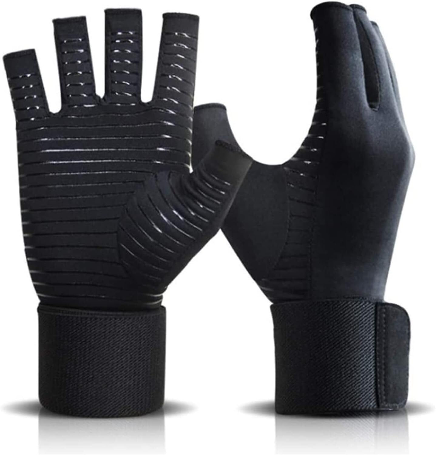 Guantes de Ciclismo Guantes para Hombres Guantes de Entrenamiento ventilados Guantes de Levantamiento de Pesas para Hombres y Mujeres Guantes Deportivos (Color : Black, Size : S)