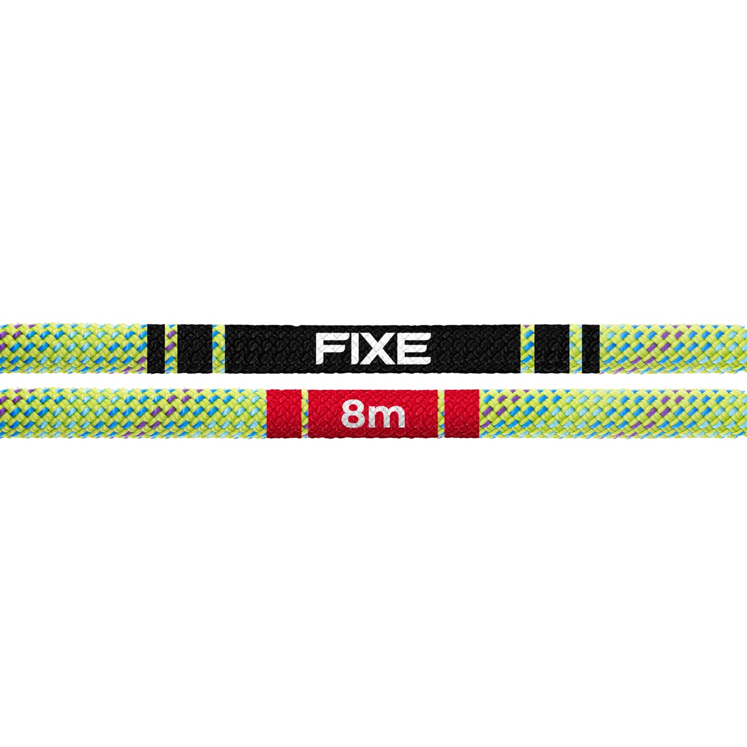 FIXE - Cuerda Dinámica FOIXARDA para Escalada Deportiva - 9,8 mm de Diámetro - Poliamida - Roca y Rocódromo - 80 m - Color Verde