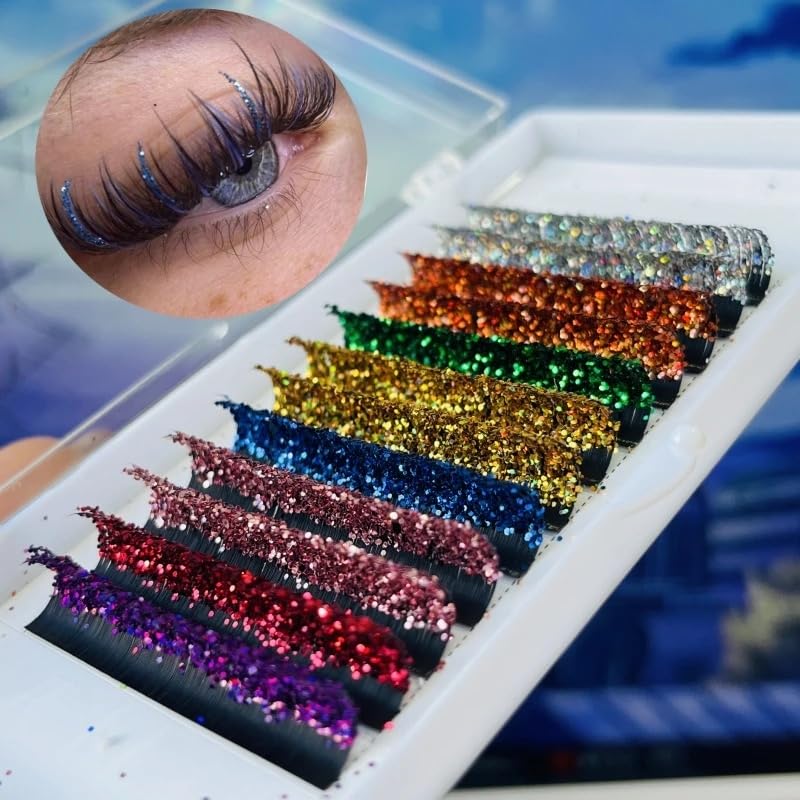 Styfy Glitter Eyelash Extensions, 8 Shades, Soft and Vibrant-picture-50