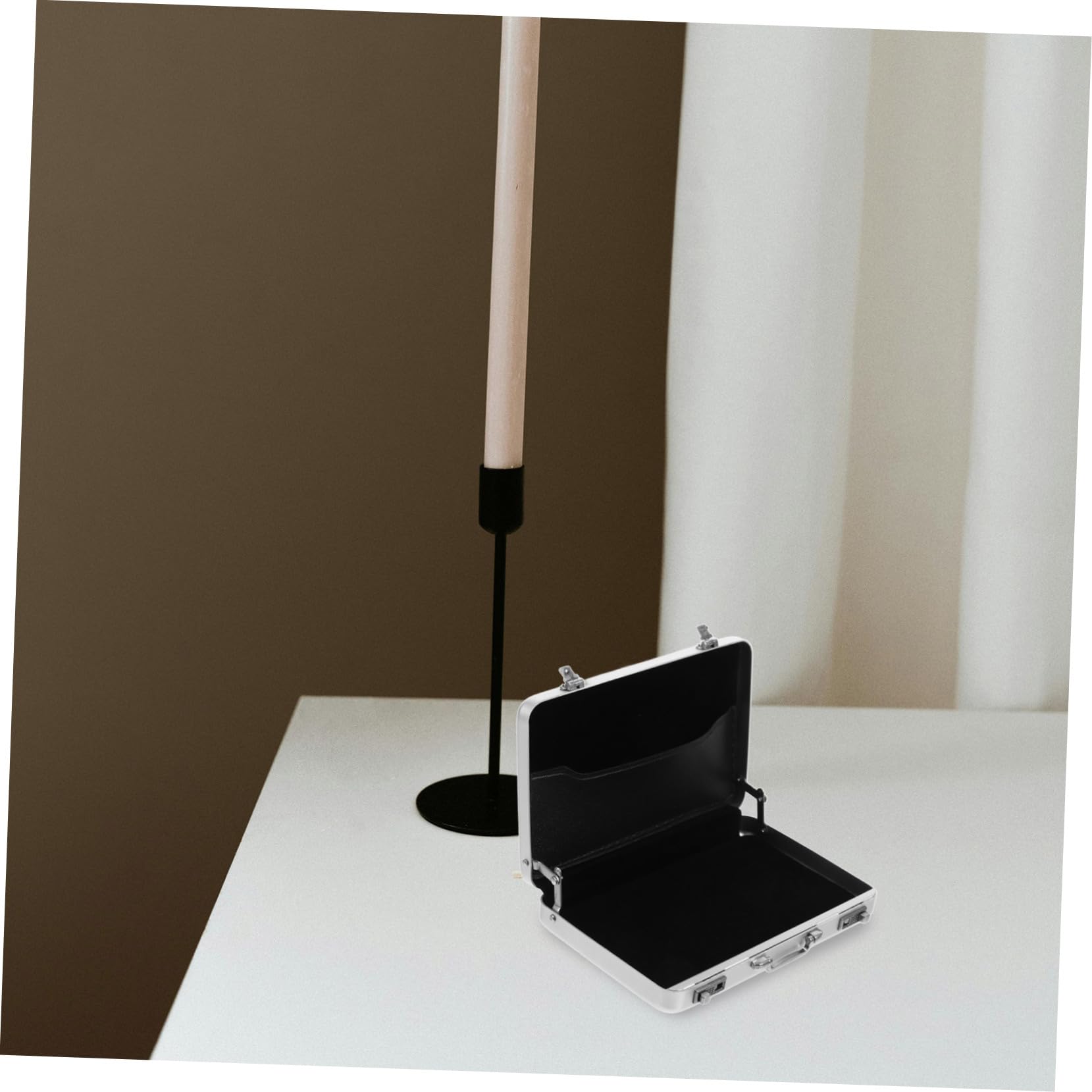 Lot De 4 Boîtes De Rangement Pour Cartes De Visite Porte-Cartes De Visite Pour Bureau Fournitures De Bureau Porte-Cartes Organisateur De Cartes Flash Étui En Alliage