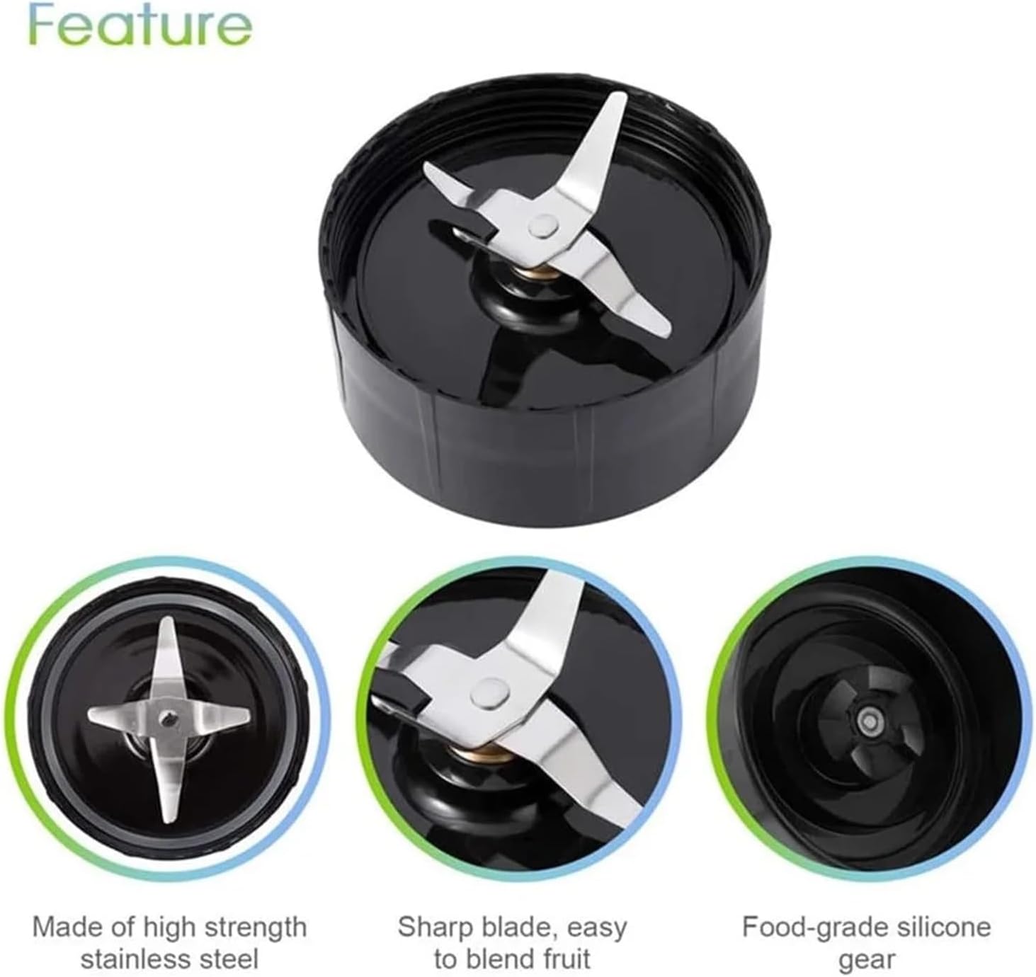 Replacement Flat Blade, Compatible With Magic Bullet Blender Mixer Juicer MB1001 250W