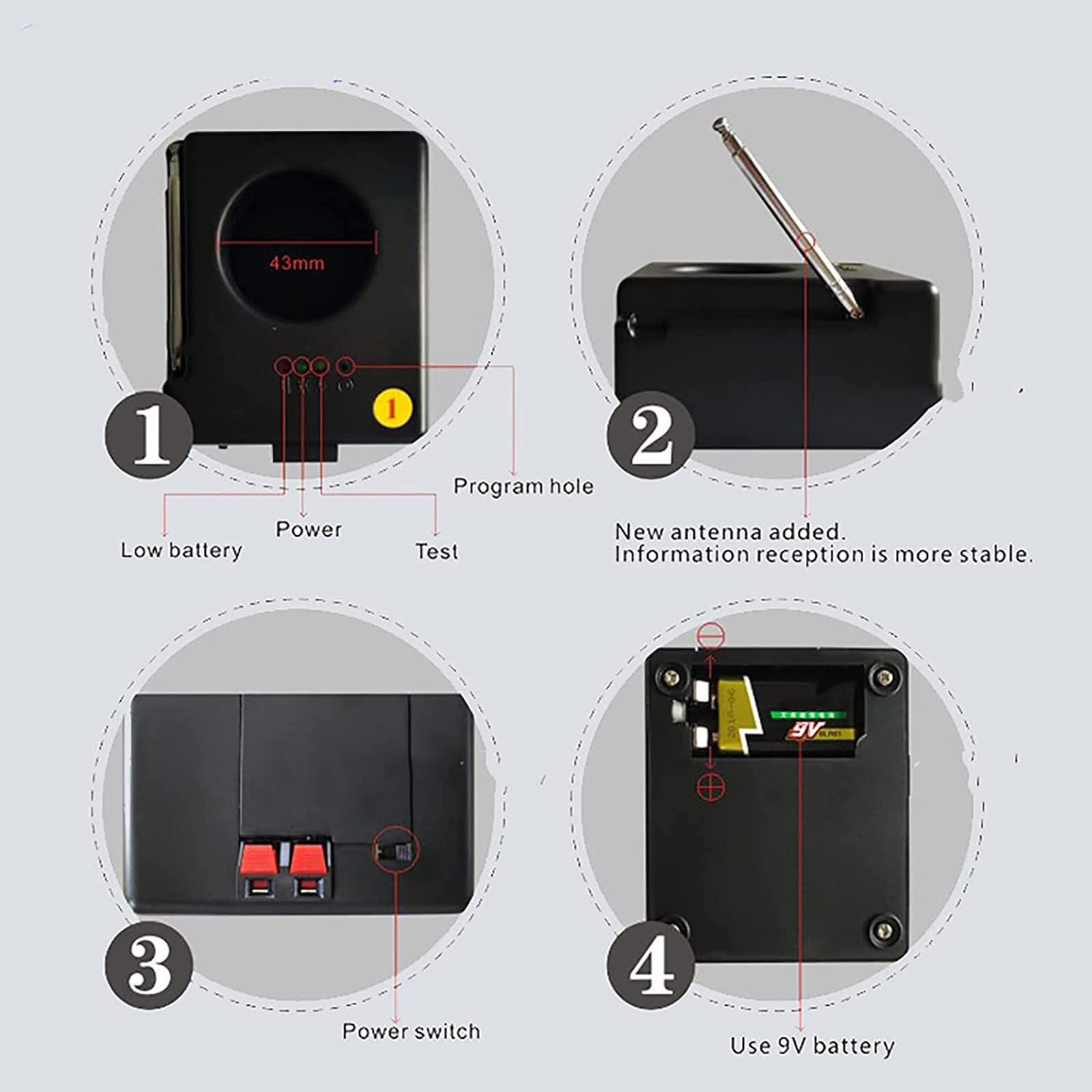 Base per attrezzatura da palco con telecomando, kit di attrezzature da palco wireless, include valigia per materiali di consumo (diametro inferiore a 4,2 cm, materiali di consumo non inclusi)