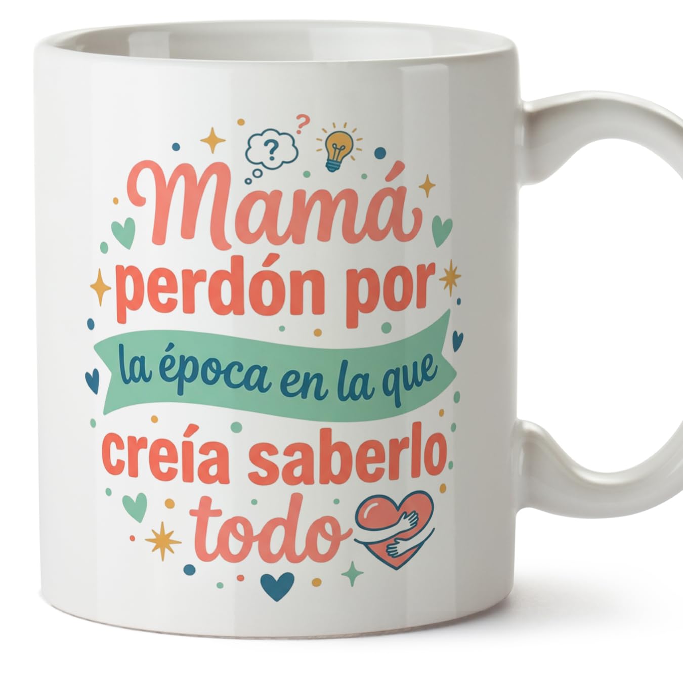 MUGFFINS Taza mamá con frase Para la mejor mamá del mundo en Español | regalo madre | 330 Ml 11 oz | Idea original para regalar | progenitores v3 — view 35