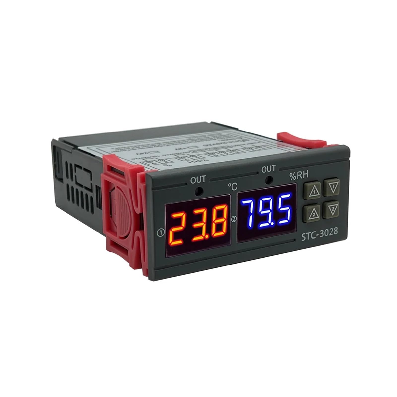 temperaturregler Dual Digital Thermostat Temperatur Feuchtigkeit Control STC-3028 Thermometer Hygrometer Inkubator Controller AC 220V DC 12V 24V(DC 24V)