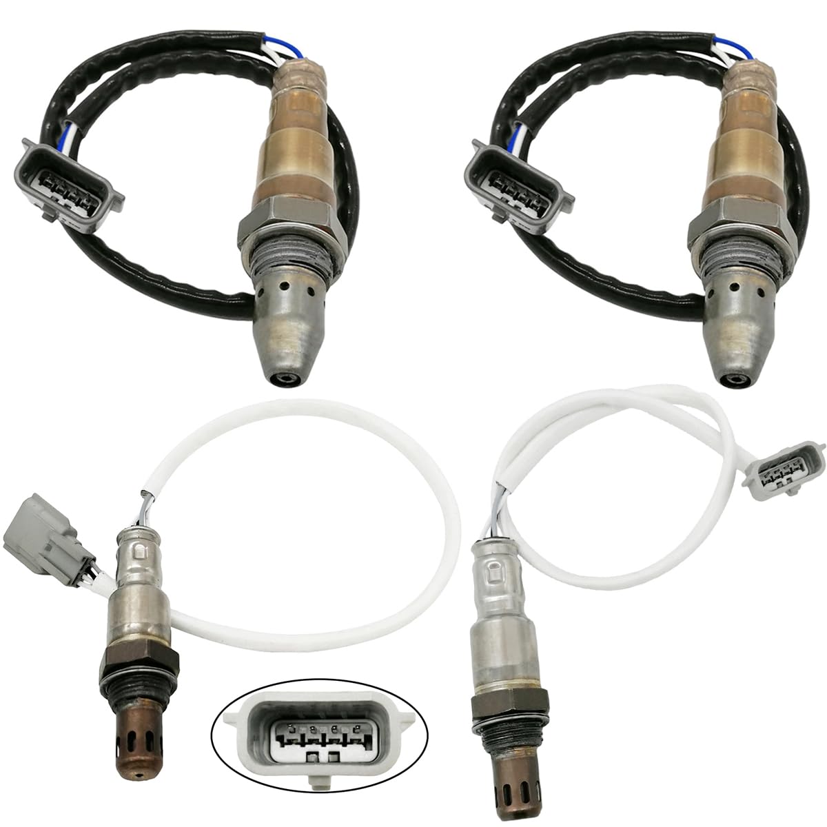 4Pcs Upstream Downstream Oxygen O2 Sensor for Nissan Armada 17-19 NV2500 NV3500 18-19 Titan XD 5.6L V8 16-19, Infiniti QX80 5.6L V8 16-19 5.6L V8 2 * 234-9148 234-8020 234-8021