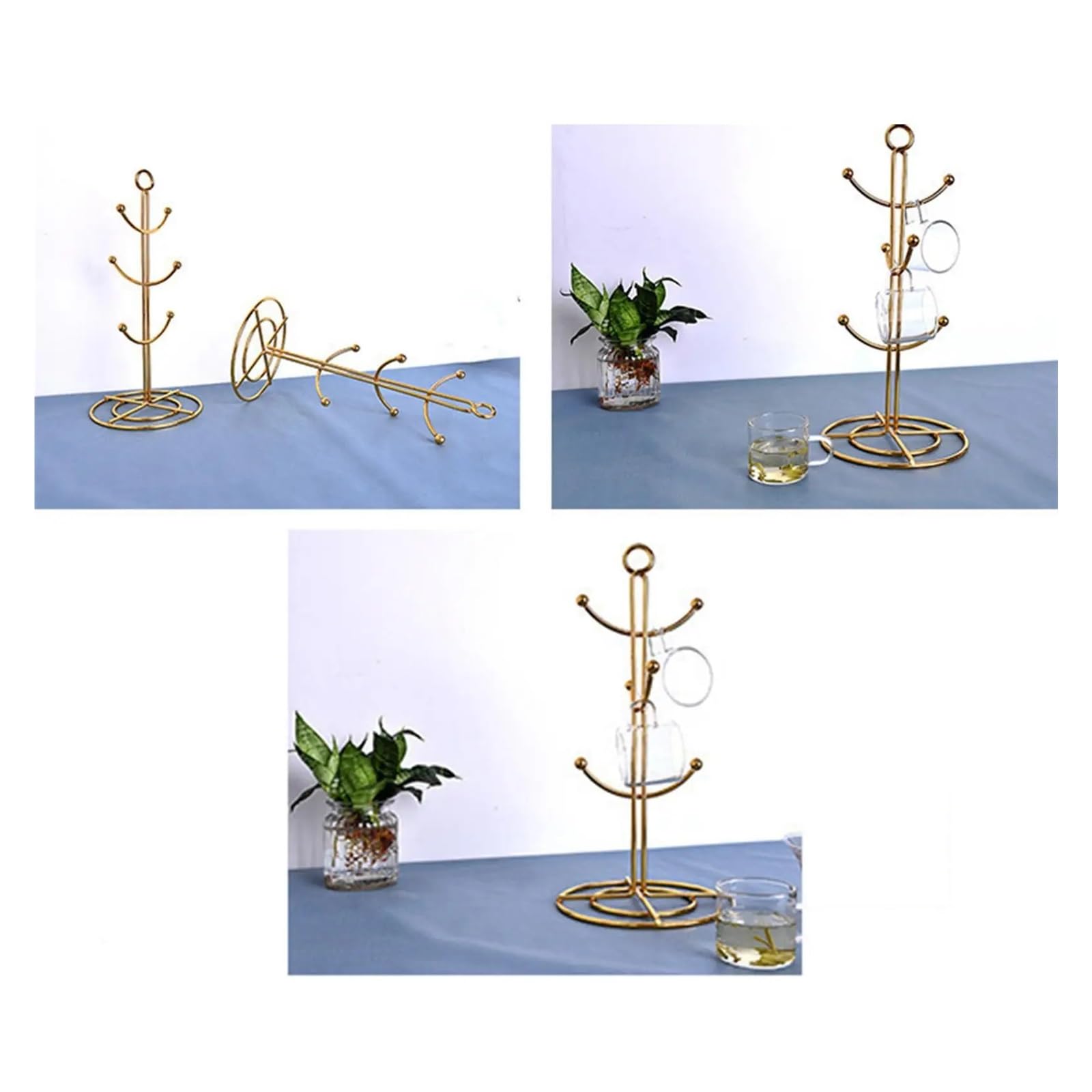 Kaffeetassenständer Tassenständer, Kaffeetassenhalter Mit 6 Haken, For Arbeitsplatte