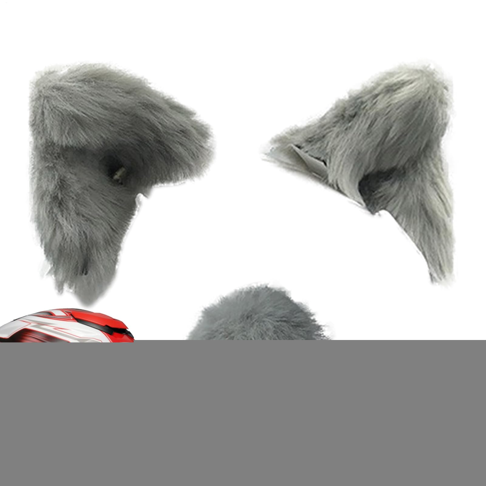 Set di gatto casco 3D - Coppia riutilizzabile | Kitty orecchio adesivo moto accessorio quadrante | Bicycle Motorcycle Smooth superfici arredamento casco, copre