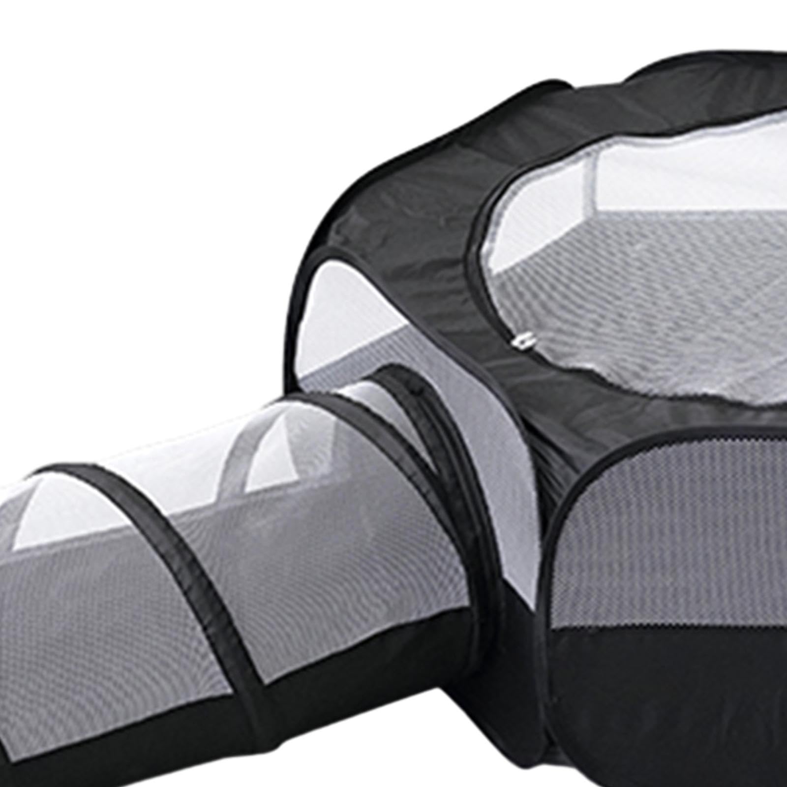 Tunnel de Jeu Extérieur pour Chats, Tente et Tunnel de Jeu, Maison D'extérieur Universelle pour Chats D'intérieur, Maison de Jeu Pliable pour