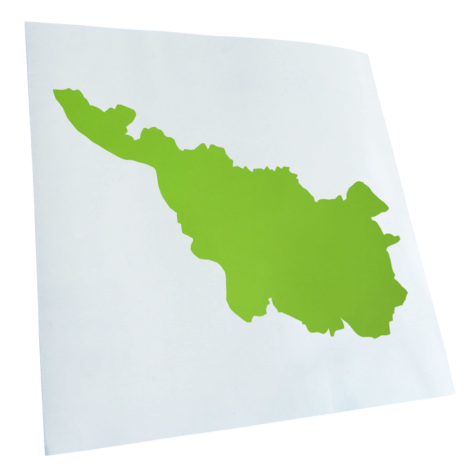 Kiwistar - Car Sticker - Green - 60 x 43 cm Bremen Germany Silhouette - Rear Window Car Sticker Weatherproof for Car Truck Moped Truck - Sticker Exterior Self-Adhesive Tuning Accessories for Windows