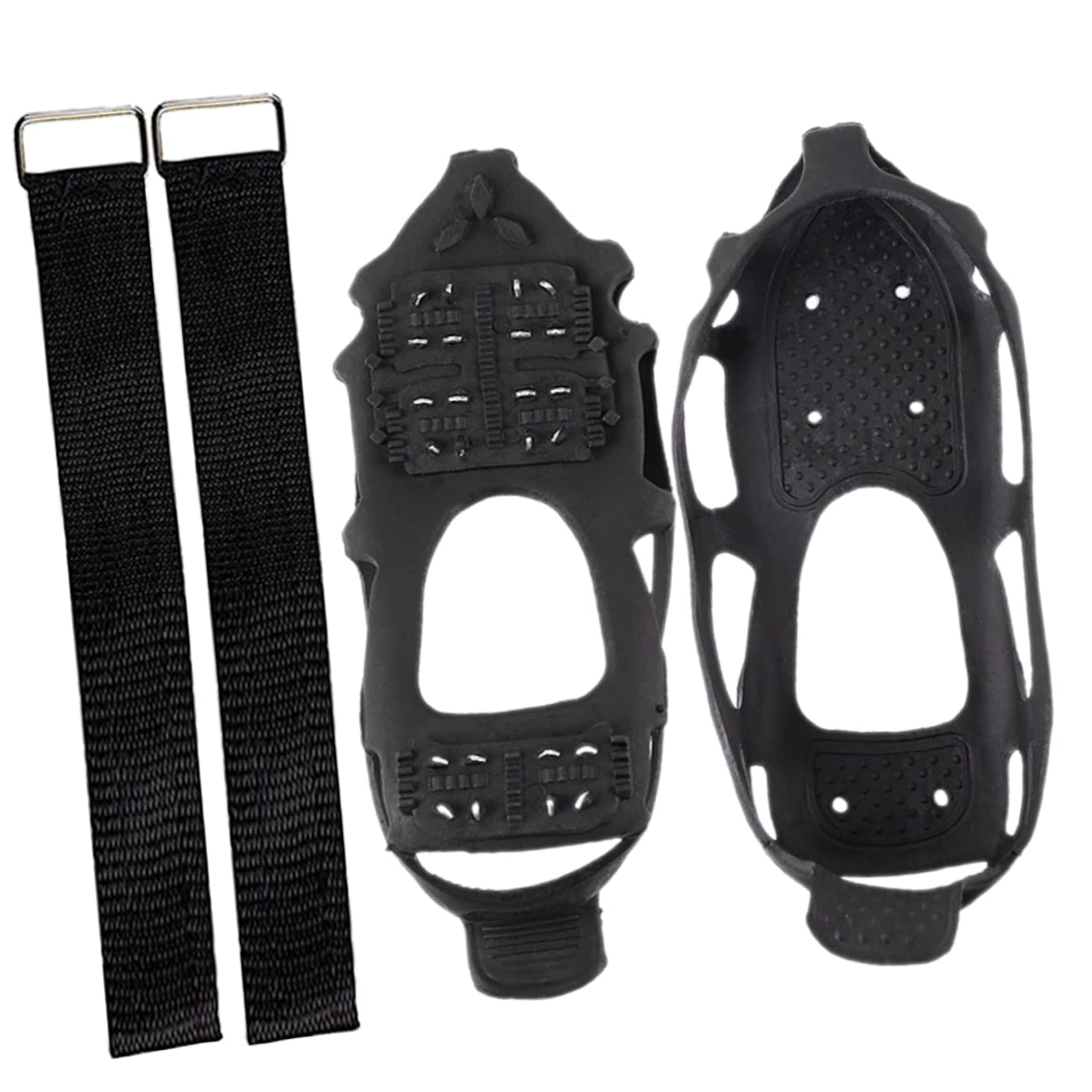 COLLBATH Shoe Grippers for Snow Ice Cleats for Men/Women Anti-Slip Crampons Snow Shoes Traction