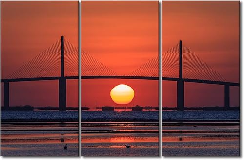 TUMOVO Arte de pared de nativos americanos de Tampa Bay, pinturas en lienzo para decoración de habitaciones Florida, Estados Unidos impresiones