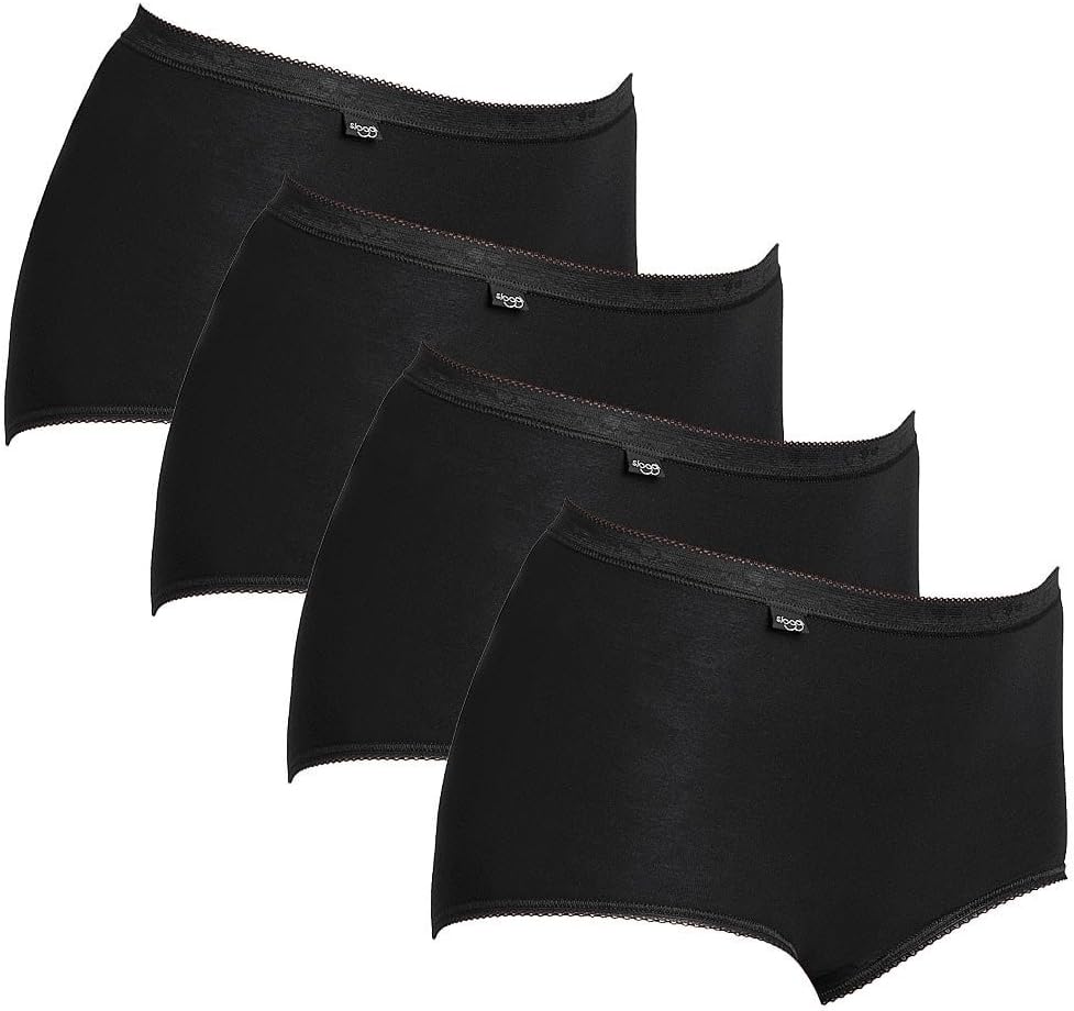 Sloggi MAXI Briefs Knickers Basic+ 4 Pack 95% Cotton Lingerie High Rise