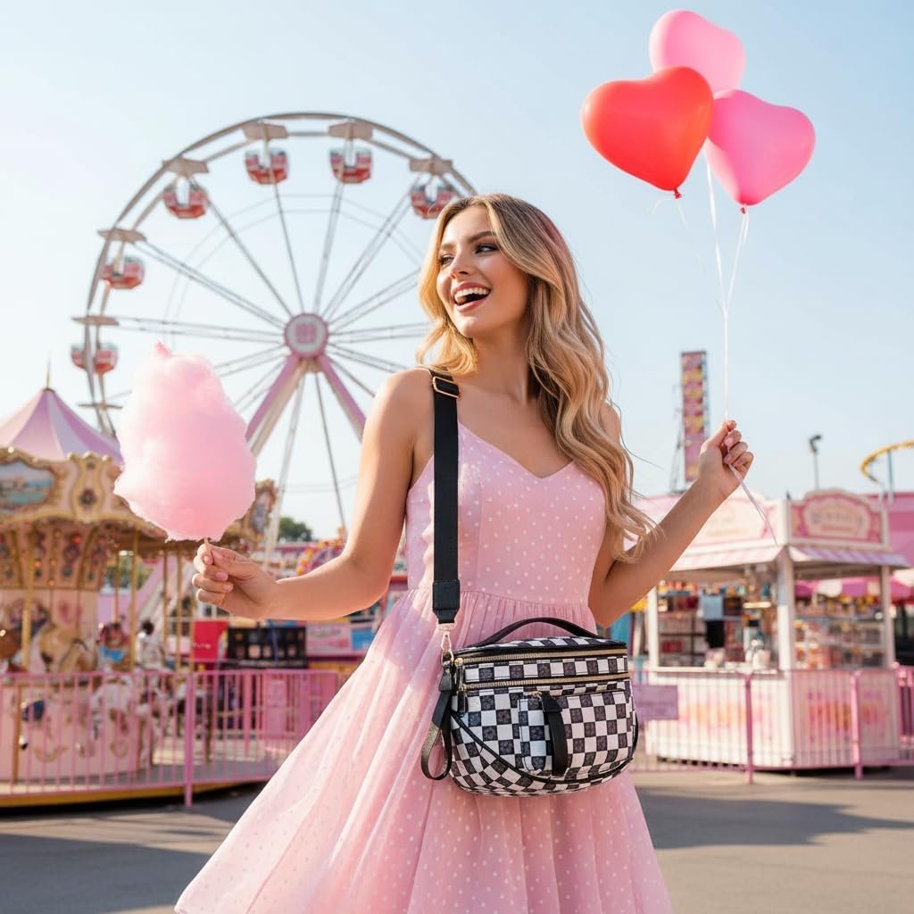 Crossbody Purse for Women Small Crossbody Bags Trendy Vegan Leather with Adjustable Shoulder Straps Gift for Mother Wife Mom - Image 2