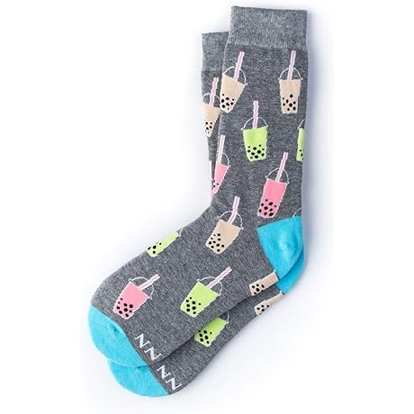 Create an Unforgettable Tea-licious Experience with These Extraordinary “Boba Is Life” Women’s Bubble Tea Socks