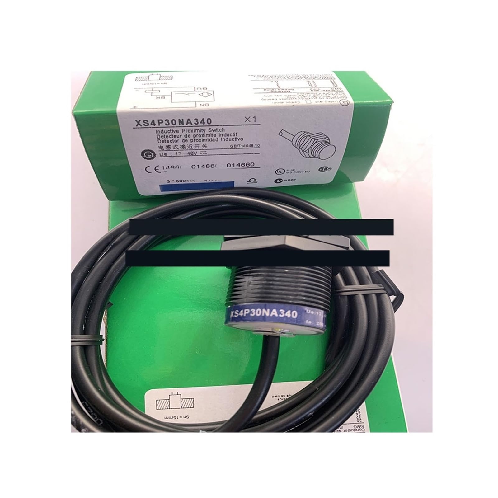 XS4P30NA370 commutateur de proximité plastique M30 contre les pannes de machine