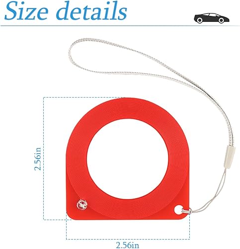 Miniatura 2 de AUCELI Bobina de prueba de llave de coche, 2 PCS Tarjeta de detección de señal de inducción automotriz, Probador de bobina de chip de bloqueo de