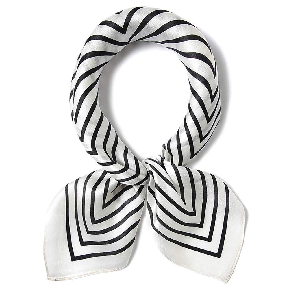 ANDANTINO Sciarpa lunga in 100% seta di gelso da donna, scialli grandi per foulard e collo, fasce per capelli oblunghe con confezione regalo