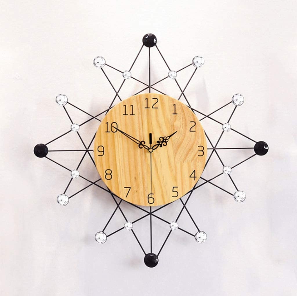 Horloge murale muette fleur anti tic-tac pour une décoration de salon apaisante