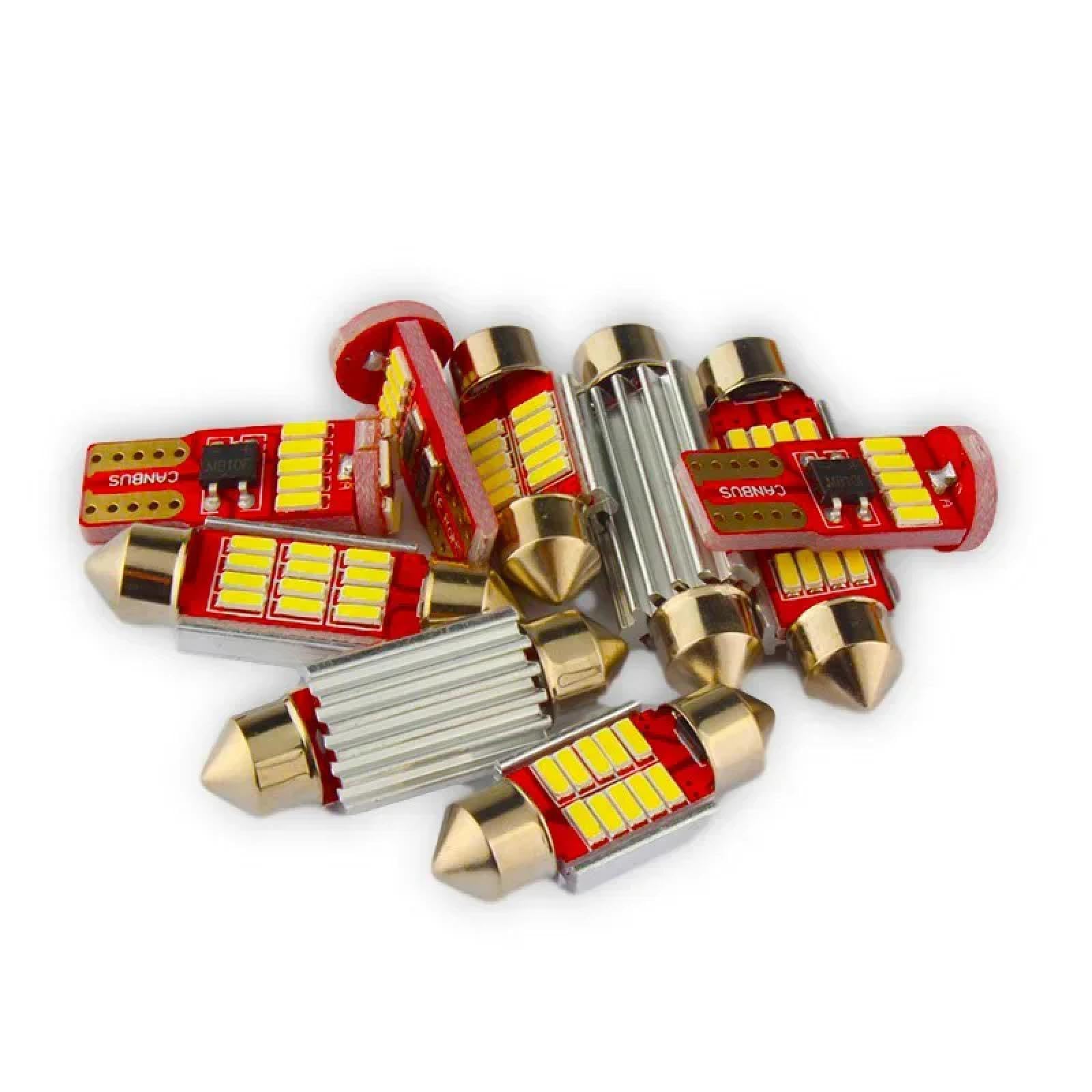 Canbus LED Interior Trunk Dome Light Kit,For Fo=rd Explorer Expedition Espace Taurus Edge Fusion Figo Falcon Territory Car Bulbs Figo18-229PC