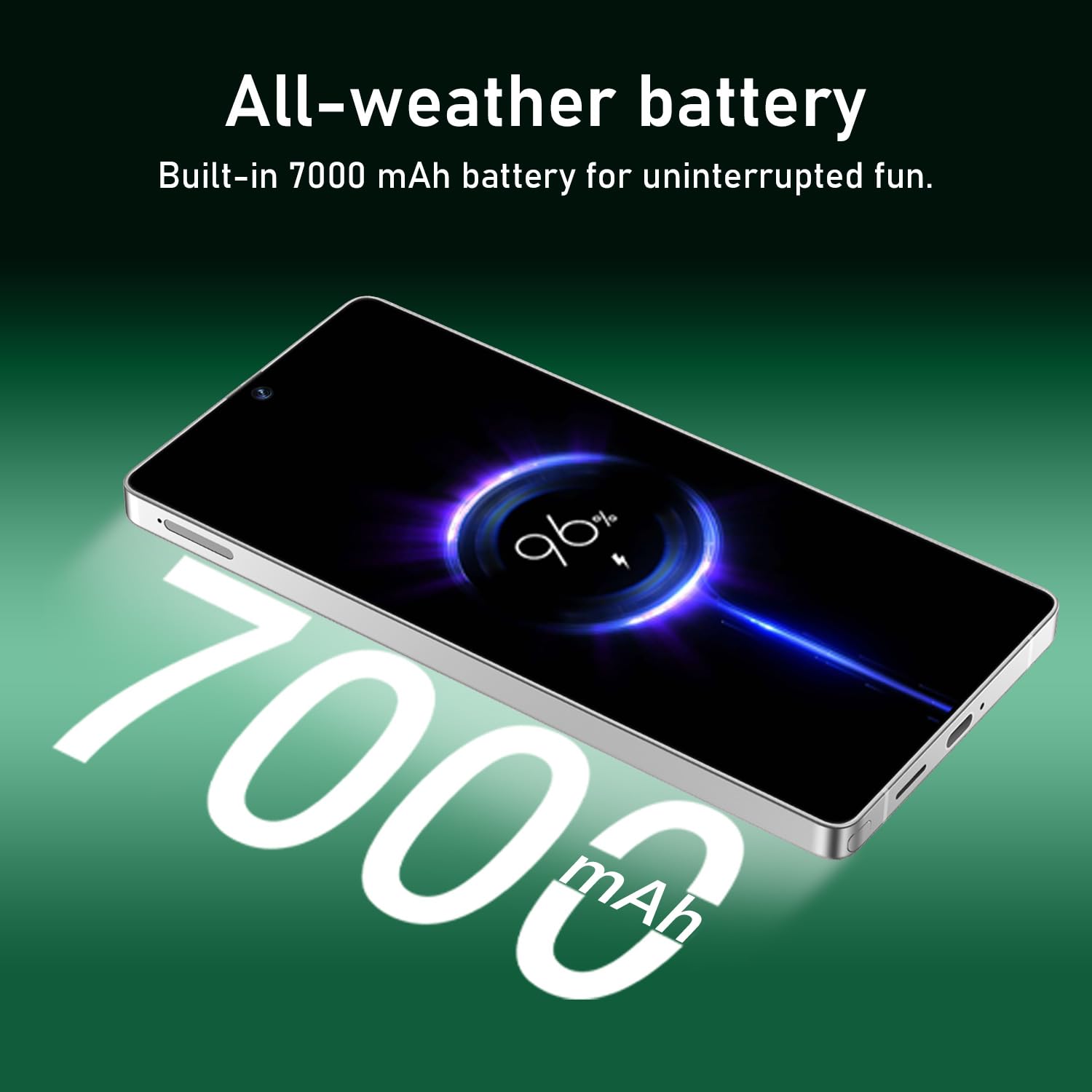 I25 Ultra: 6.99" FHD+ Android 14 Smartphone | 12GB+512GB | 108MP+68MP Camera | 7000mAh Battery | Built-in Stylus Pen | Blazing Fast Performance (Titanium Silver Blue)