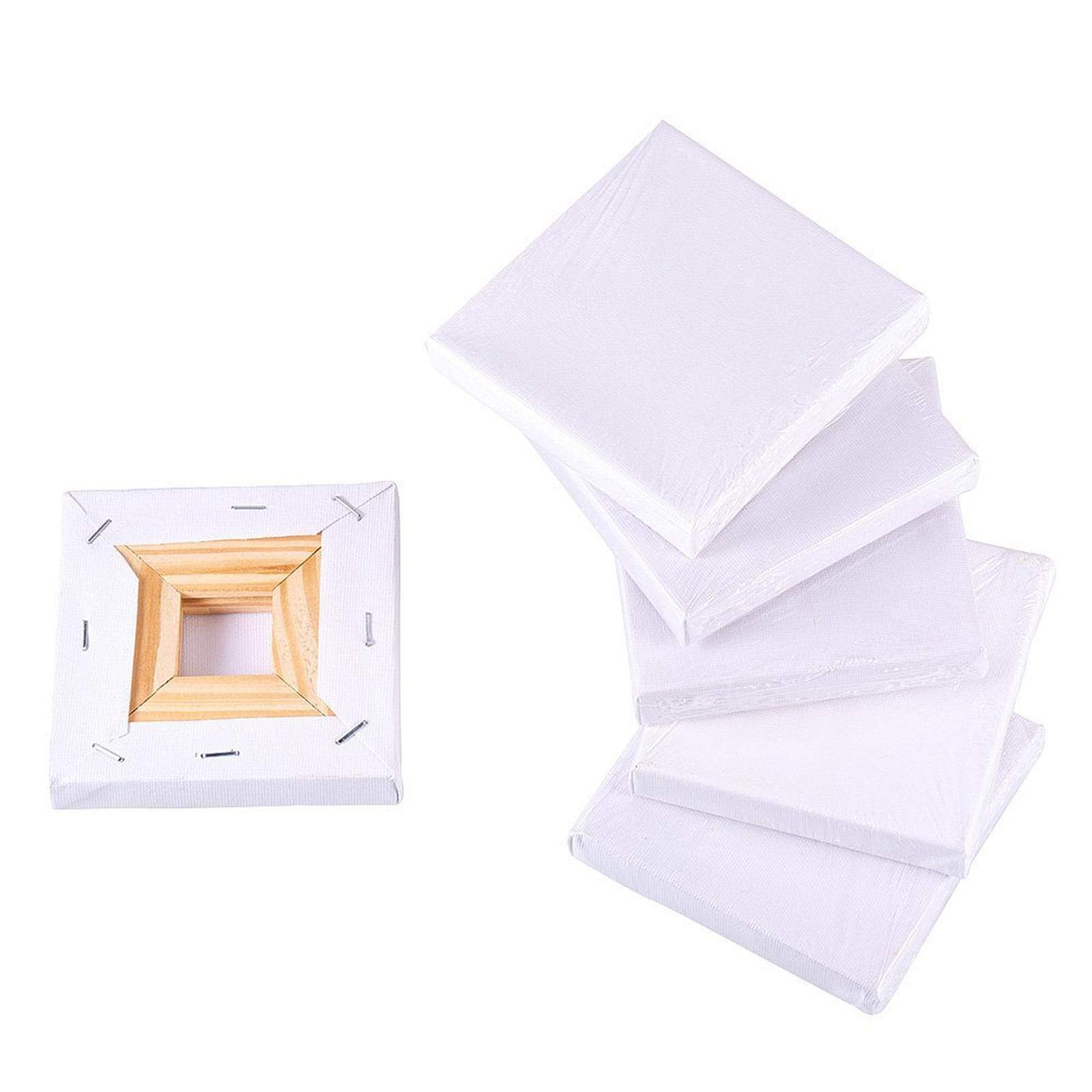 Painting Canvas Mini Canvas Panel Painting Craft Tiny Wooden Sketchpad Drawing Artists 6 Pcs