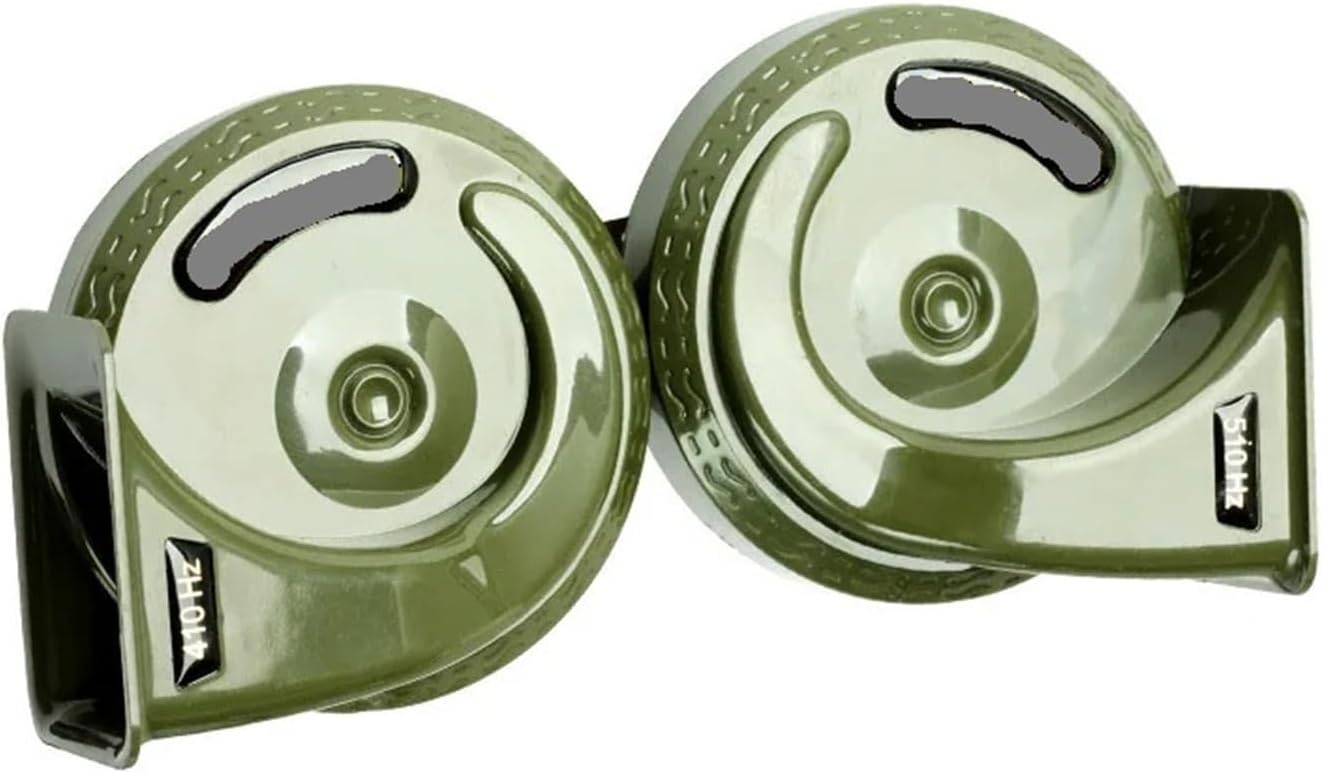 New Waterproof 30W Motorcycle Snail Horn 12V Sound 510Hz 410Hz Super Sound Whistle Electric Horn Motorrad Motorsiklet(410Hz 510Hz a pair)
